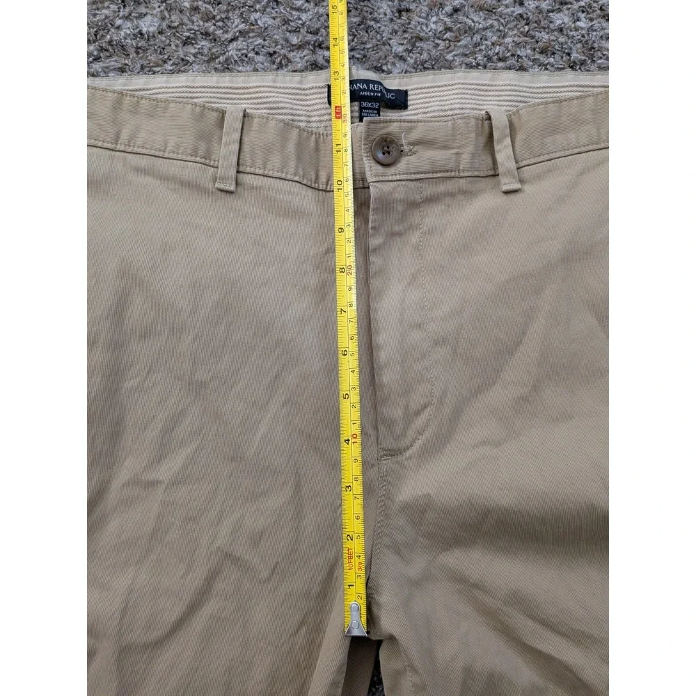 Banana Republic Aiden Fit Chino Pants Men's Khaki‎ 36x32 (36x31)
